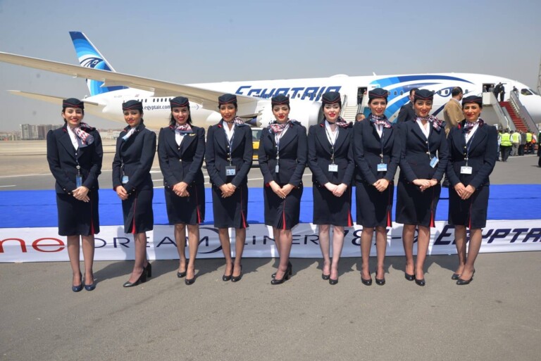 Discover New EgyptAir Cabin Crew Uniforms.