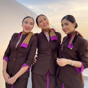Etihad Airways female Flight Attendants