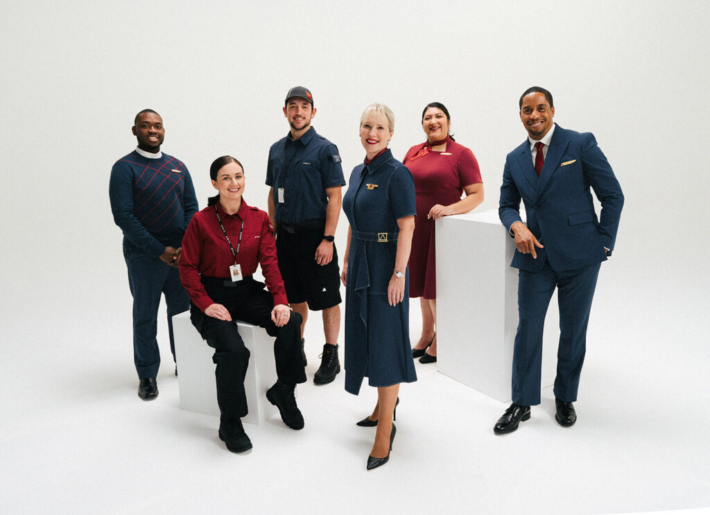 Delta Air Lines Flight Attendant Uniforms.