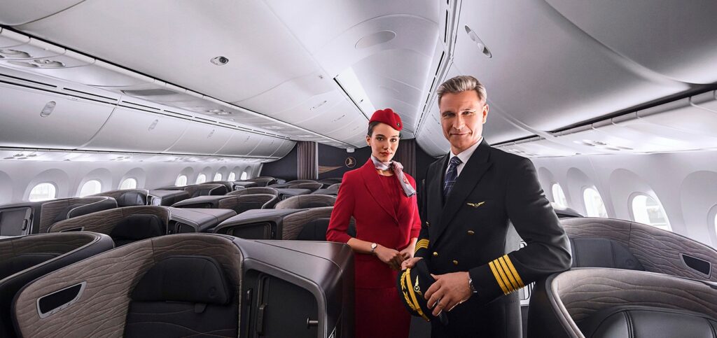 Turkish Airlines Cabin Crew and Pilot