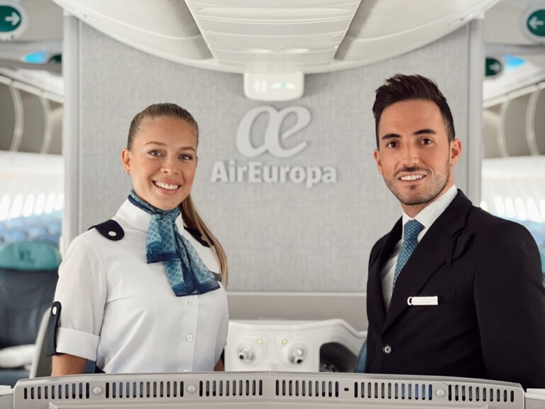 Air Europa male and female Cabin Crew.