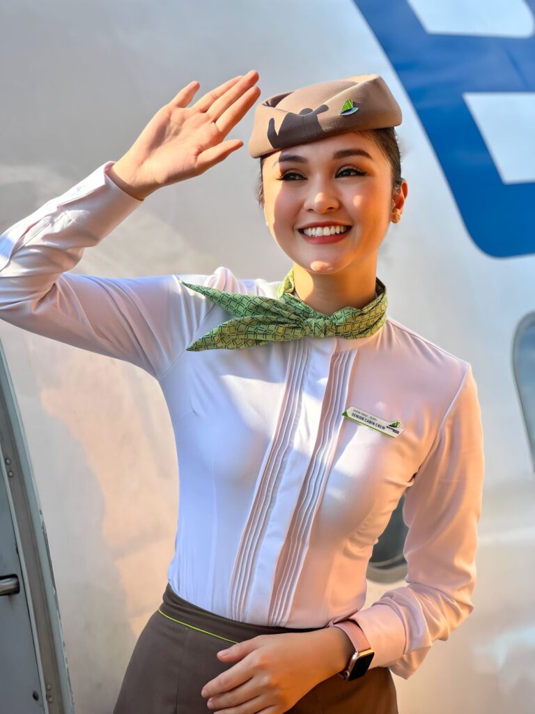 Bamboo Airways female Air Cabin Crew.