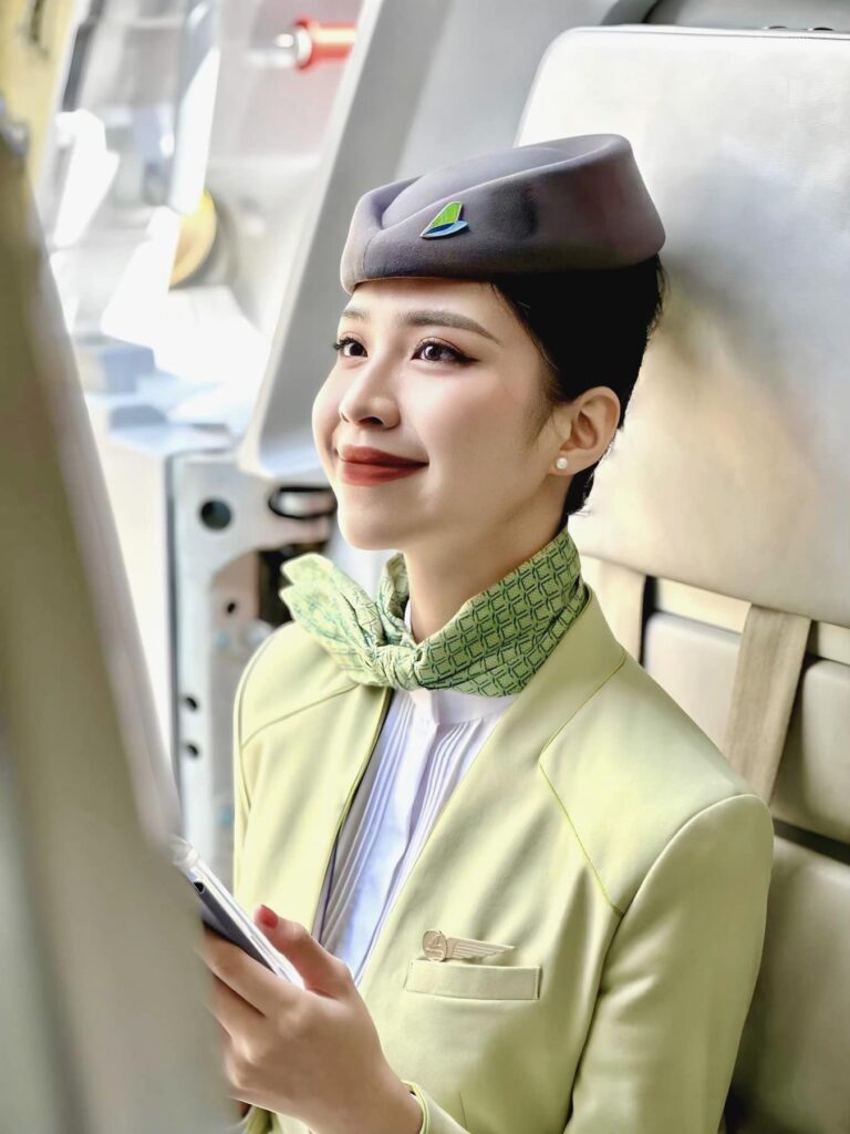 Bamboo Airways female Stewardess.
