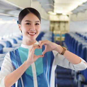 Bangkok Airways female Cabin Crew member.