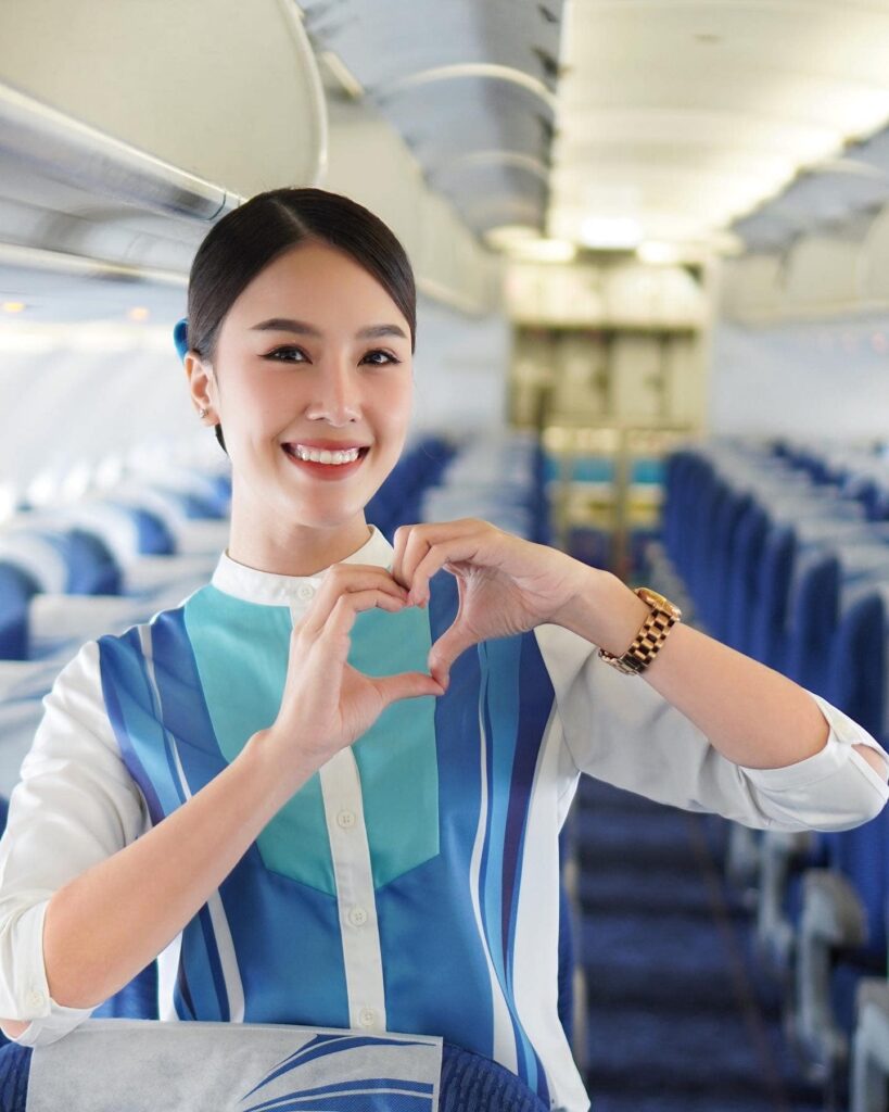 Bangkok Airways female Cabin Crew member.