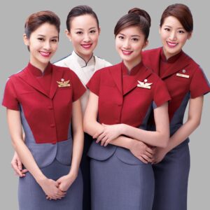China Airlines female cabin crew members.