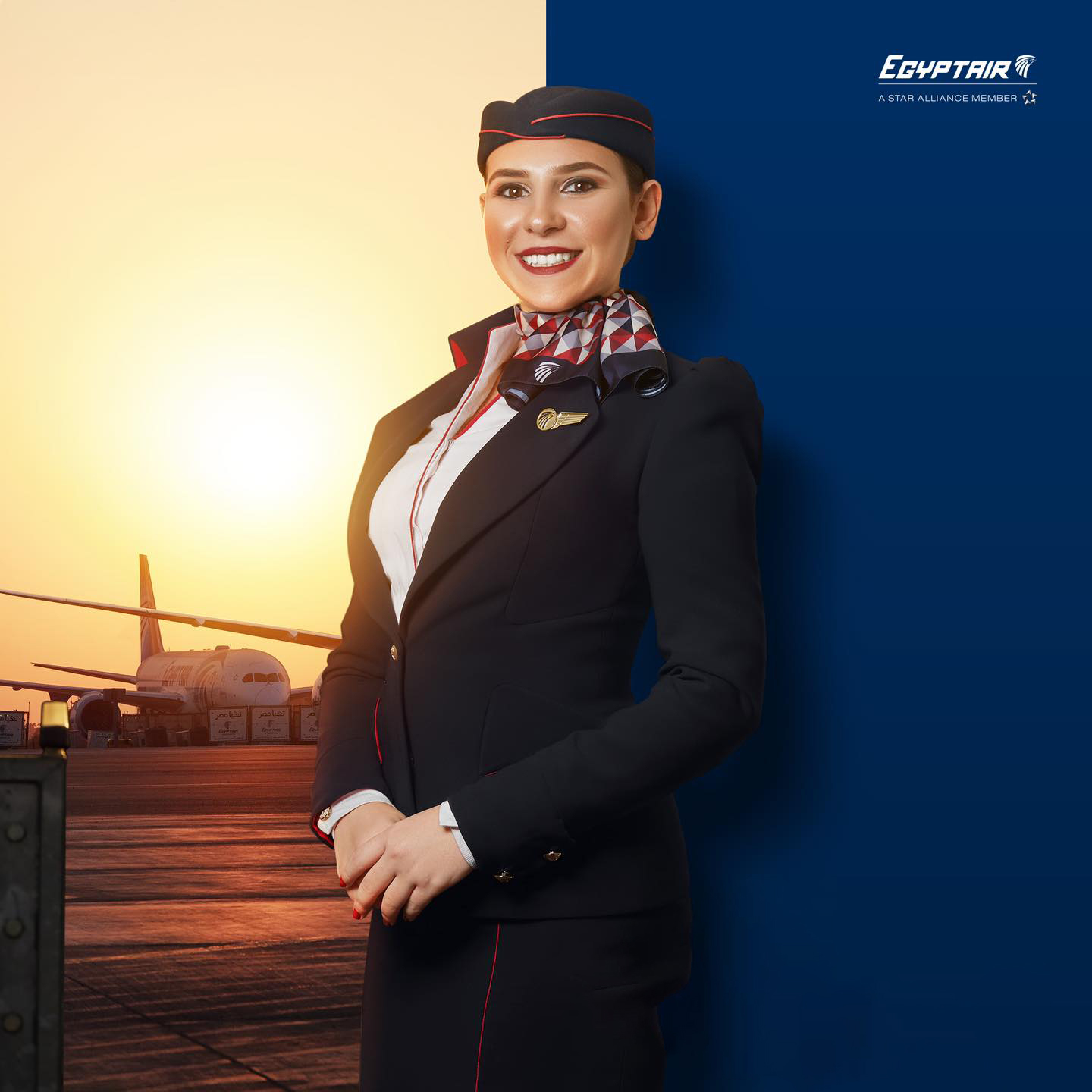 EgyptAir female Cabin Crew.