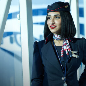 EgyptAir female Flight Attendant.