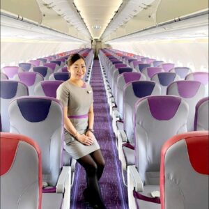 HK Express female Flight Attendant.