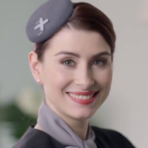 Luxaviation female Stewardess.