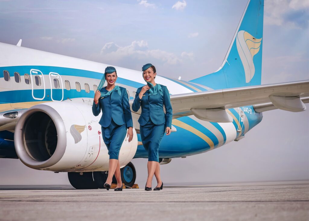 Oman Air female Flight Attendants.