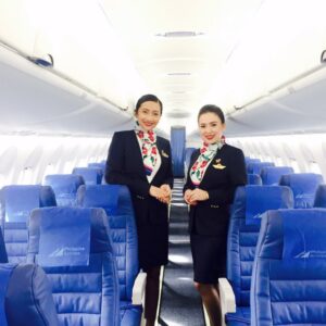 Philippine Airlines Female Flight Attendants.