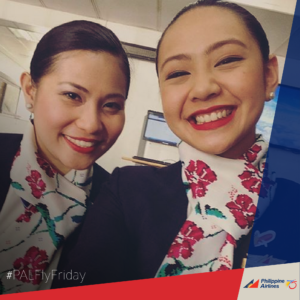 Philippine Airlines Female Cabin Crew Members.