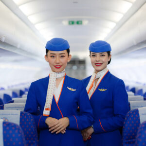 Himalaya Airlines female Cabin Crew members.