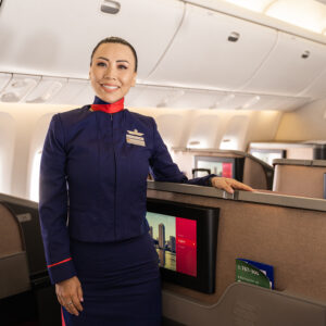 LATAM female flight attendant