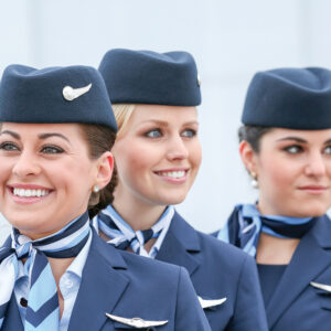 TUI female Flight Attendants smiling