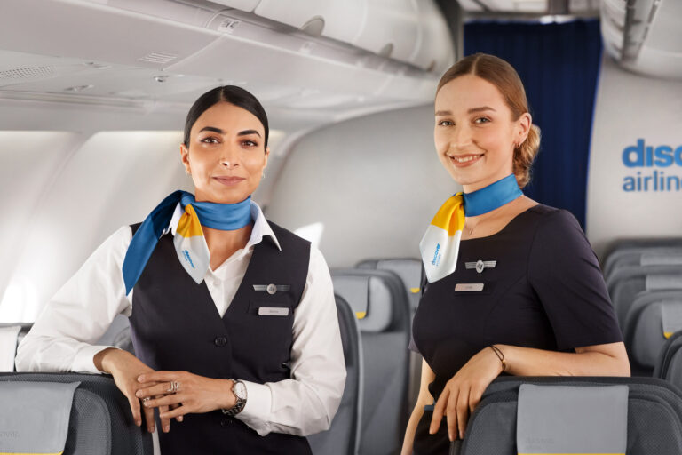 Discover Airlines female Cabin Crew.