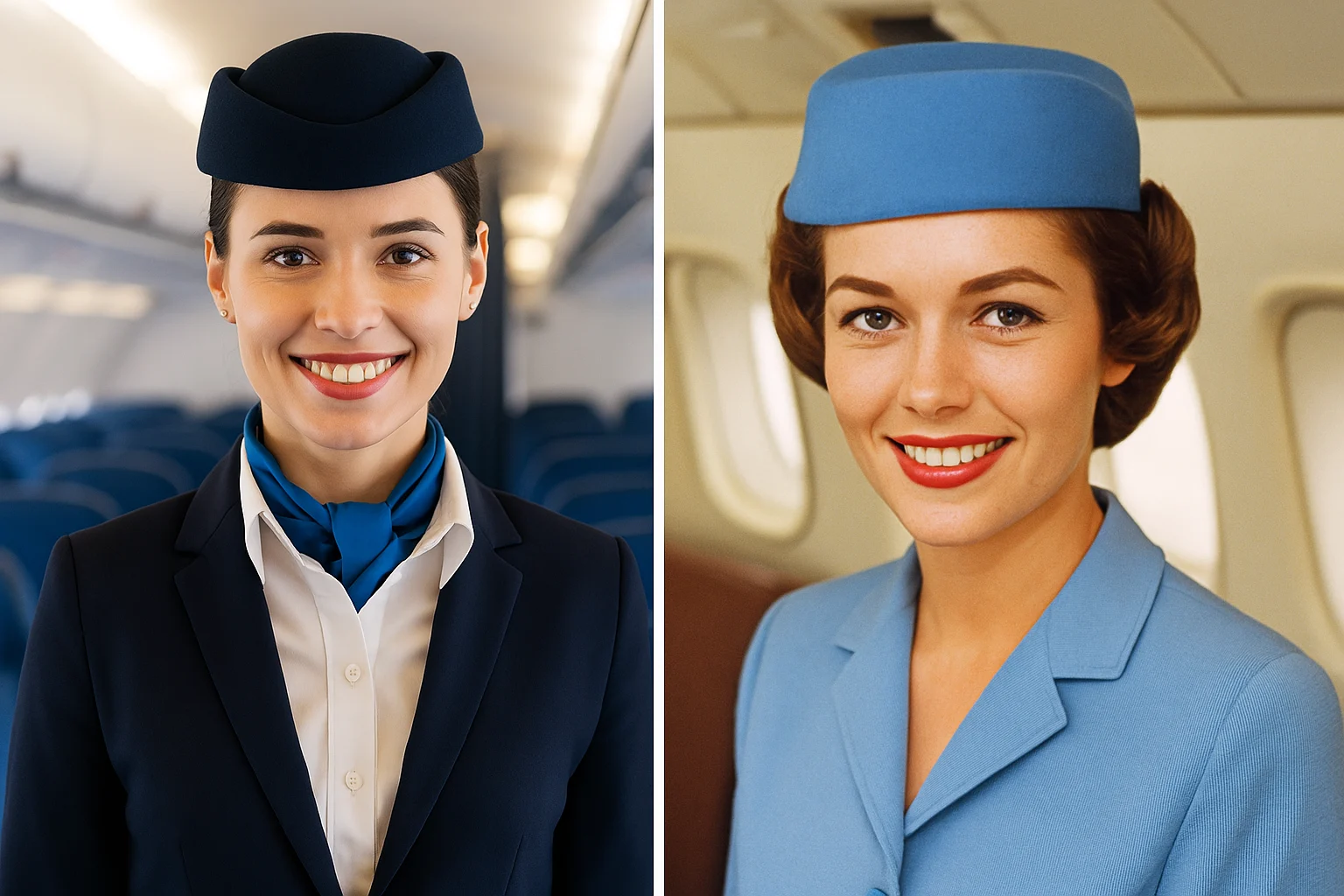 Difference between cabin crew and air hostess.