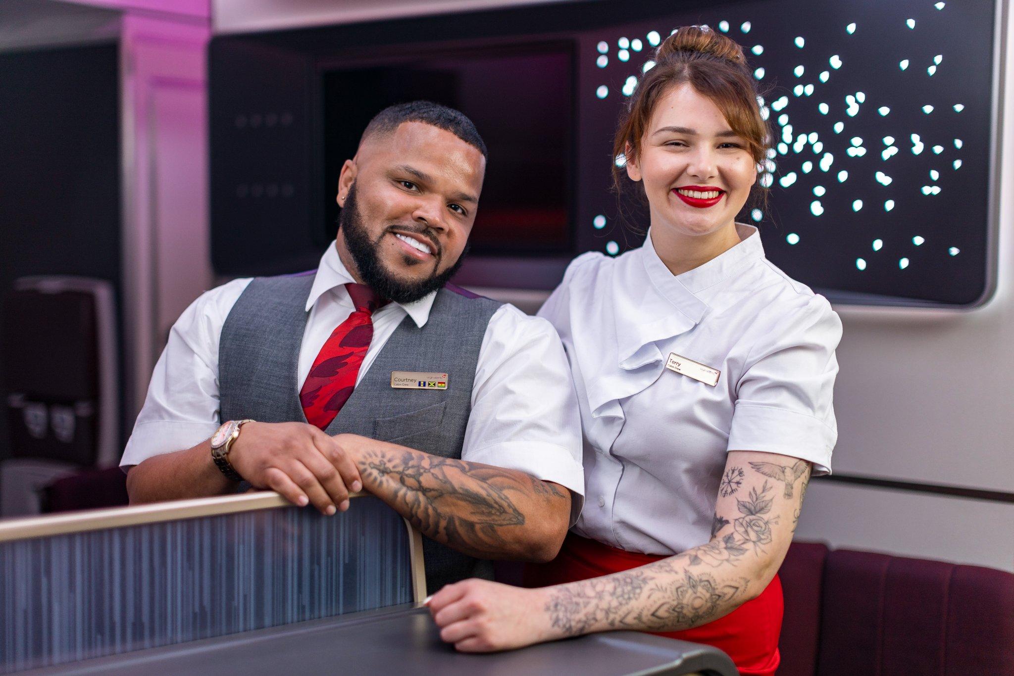 Virgin Atlantic allows flight attendants to display arm tattoos while in uniform
