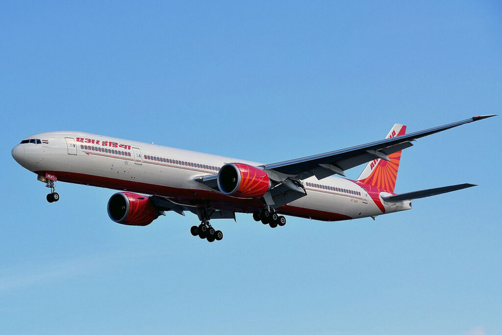 Air India Boeing 777-337ER Preparing to Land