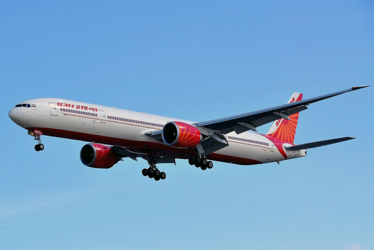 Air India Boeing 777-337ER Preparing to Land