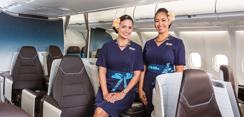 Hawaiian Airlines Flight Attendant Uniform.