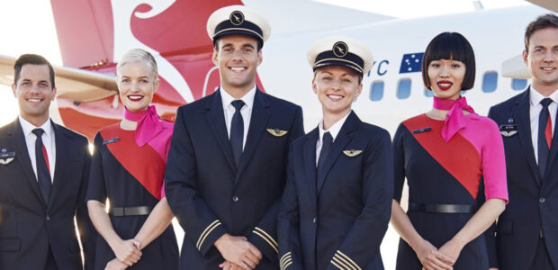 Qantas Flight Attendants and Pilots.