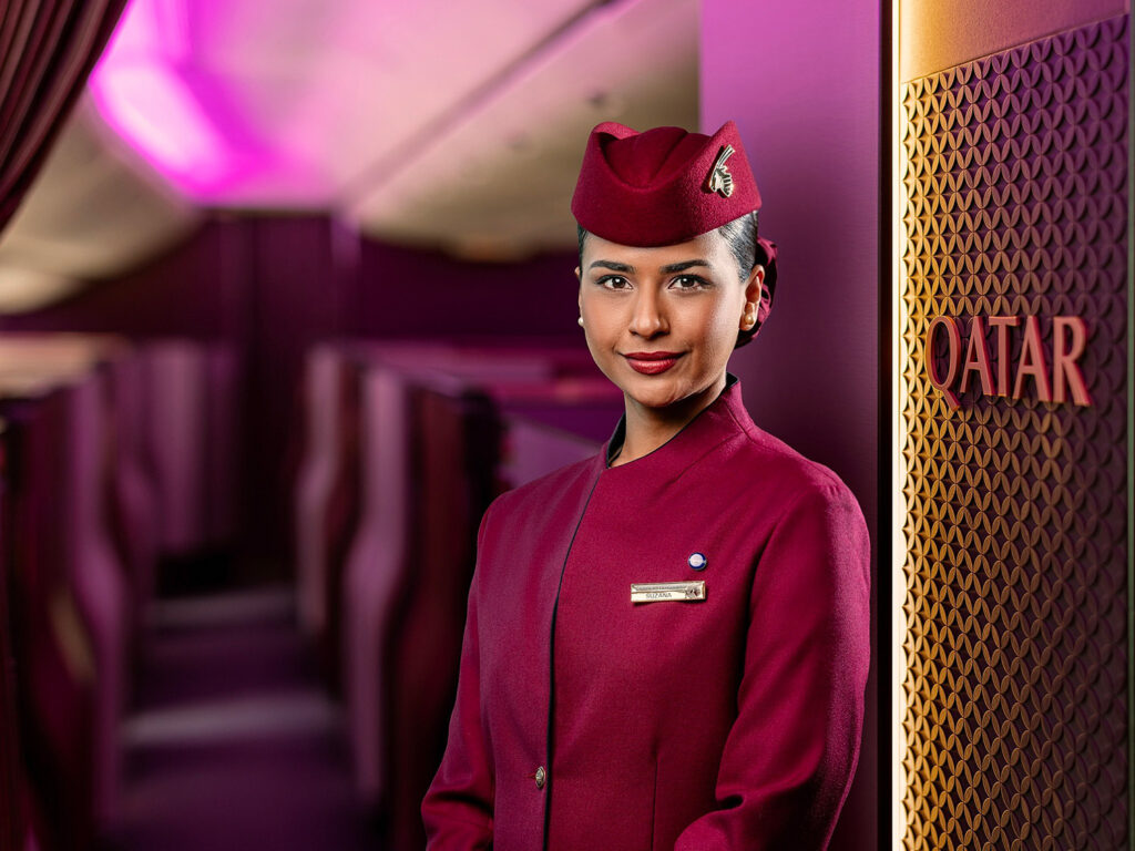 Qatar Airways Female Flight Attendant