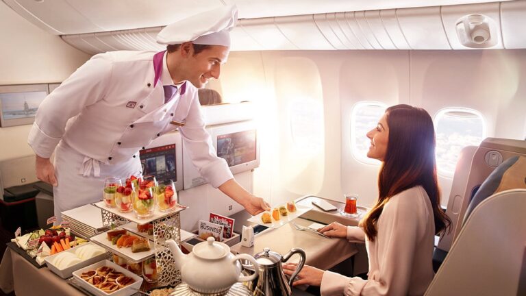 Turkish Airlines inflight food