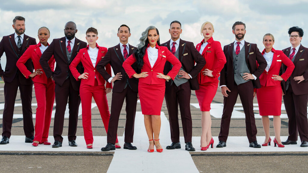 Virgin Atlantic Cabin Crew Uniforms.
