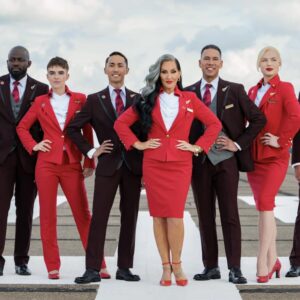 Virgin Atlantic Cabin Crew on Tarmac.