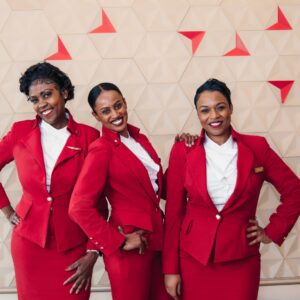 Virgin Atlantic female Flight Attendants.