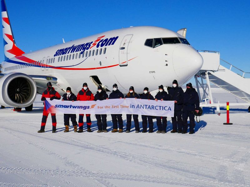 Smartwings Boeing 737 MAX in Antarctica